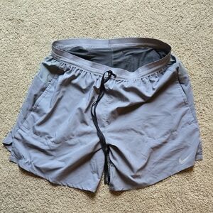 Nike Gray Athletic Shorts Lightweight Moisture-Wicking